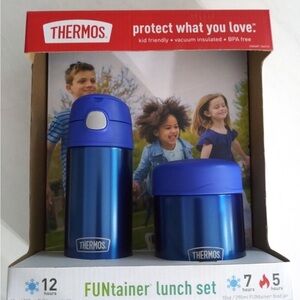 Thermos Blue FUNtainer Lunch Set for kids